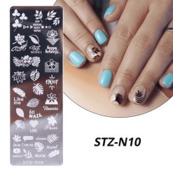 MATRITA METALICA PENTRU STAMPILA - STZ-N10 - Everin.ro-NAIL ART ❤️ > Matrite si oja stampila