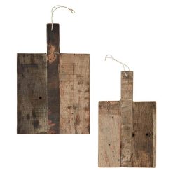 Madam Stoltz set de placi de taiat Recycled Wooden Trays 2-pack-Cuțite și tocătoare