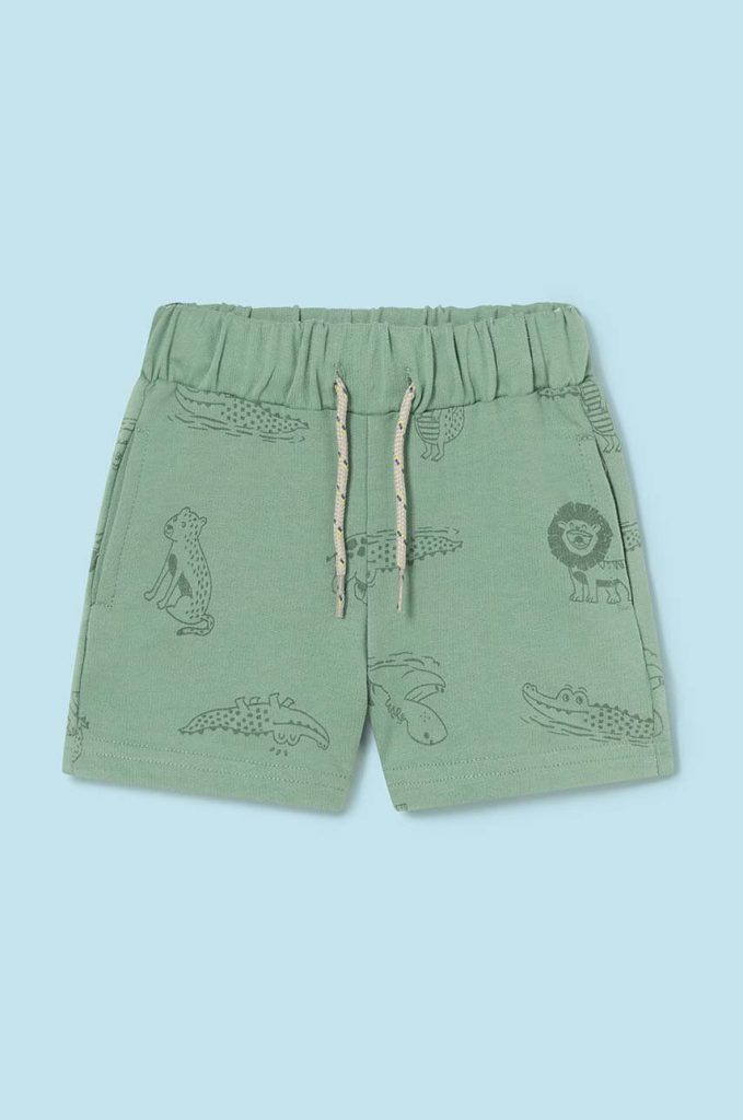 Mayoral pantaloni scurti bebe culoarea verde-Îmbrăcăminte