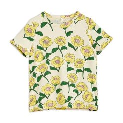 Mini Rodini tricou copii culoarea galben-Îmbrăcăminte
