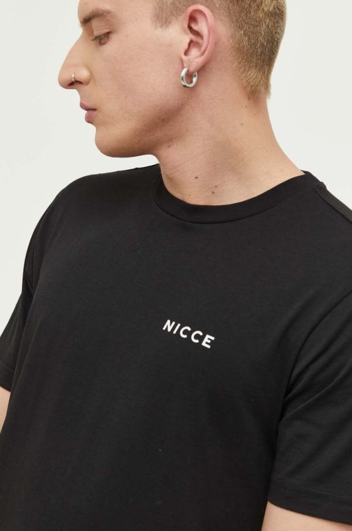 Nicce tricou din bumbac culoarea negru