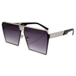 Ochelari de soare Rectangular Plat - Gri Argintiu lentila degrade-FEMEI-GENTI SI ACCESORII/Ochelari de soare