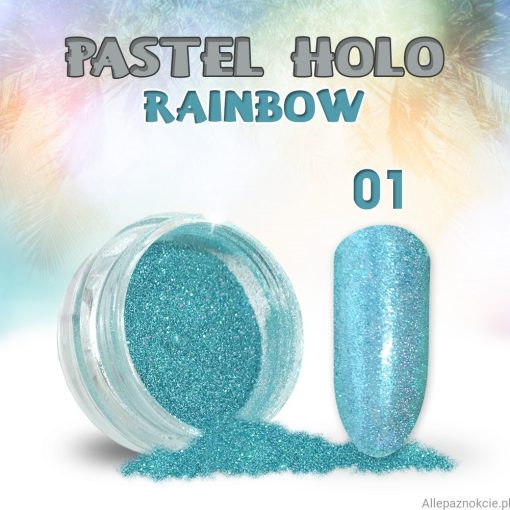 PIGMENT PASTEL HOLO RAINBOW 01 - PHR-01 - Everin.ro-NAIL ART ❤️ > Diverse decoruri