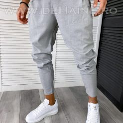 Pantaloni barbati casual gri B6776 F1-Pantaloni > Pantaloni casual