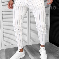 Pantaloni barbati casual regular fit in dungi B1730 P18-2.3-Pantaloni > Pantaloni casual