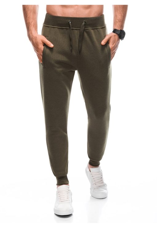 Pantaloni de trening cu buzunare oblice-BARBATI-IMBRACAMINTE/Pantaloni si colanti