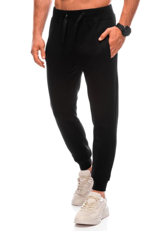 Pantaloni de trening cu buzunare oblice-BARBATI-IMBRACAMINTE/Pantaloni si colanti