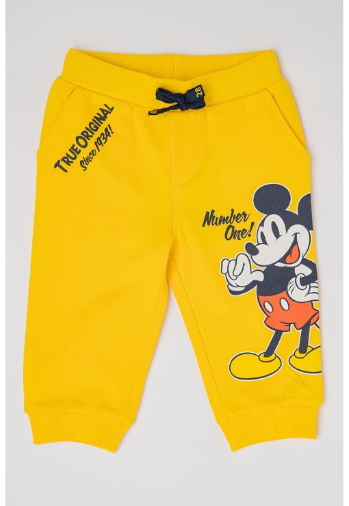 Pantaloni de trening cu imprimeu Mickey Mouse-BAIETI-IMBRACAMINTE/Blugi