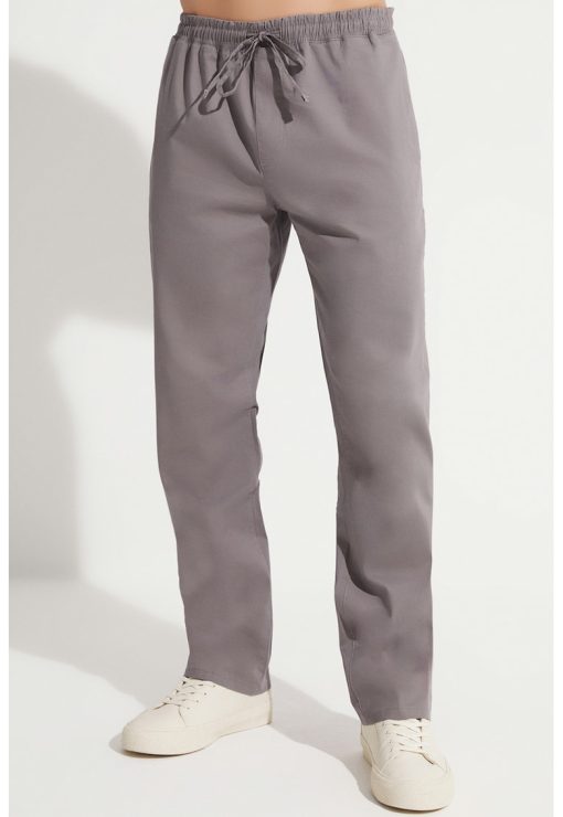 Pantaloni relaxed fit cu talie ajustabila-BARBATI-IMBRACAMINTE/Pantaloni si colanti