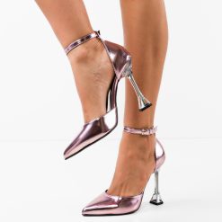 Pantofi cu toc Kane Roz 4