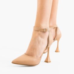 Pantofi dama Bigom Nude-Pantofi cu toc-Pantofi cu toc