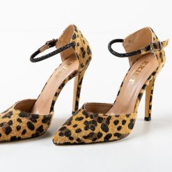 Pantofi dama Katalin Leopard-Pantofi cu toc-Pantofi cu toc