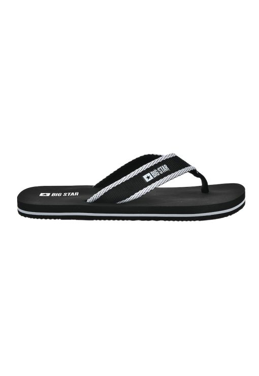 Papuci flip-flop din material textil cu detaliu logo-BARBATI-INCALTAMINTE/Papuci