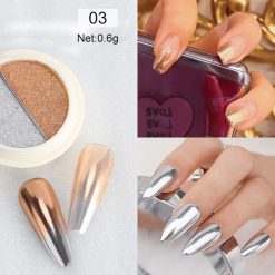 Pigment Efect Oglinda 2 culori - SS3 - Everin.ro-NAIL ART ❤️ > Diverse decoruri