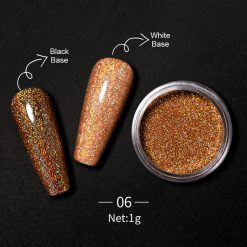 Pigment Holographic Gold PY-74 - PY-84 - Everin.ro-NAIL ART ❤️ > Diverse decoruri