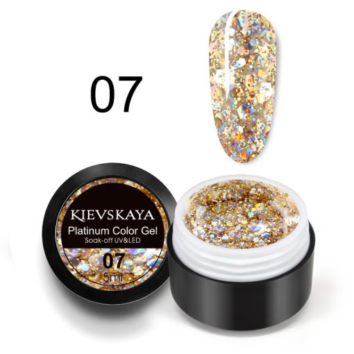 Platinum color gel KIEVSKAYA- 07 - PLK-07 - Everin.ro-GELURI COLORATE ❤️ > STARRY PLATINUM COLOR GEL