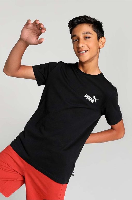 Puma tricou de bumbac pentru copii ESS Small Logo Tee B culoarea negru