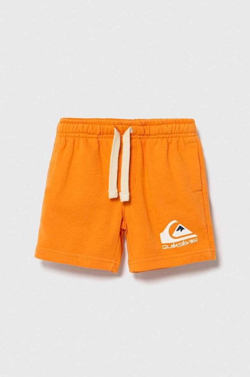 Quiksilver pantaloni scurti copii EASY DAY culoarea portocaliu-Îmbrăcăminte