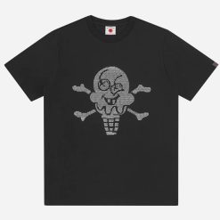 Rhinestone Cones & Bones T-shirt-Barbati