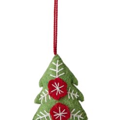 Rice pandantiv decorativ Christmas Tree Fabric-Decorații și accesorii