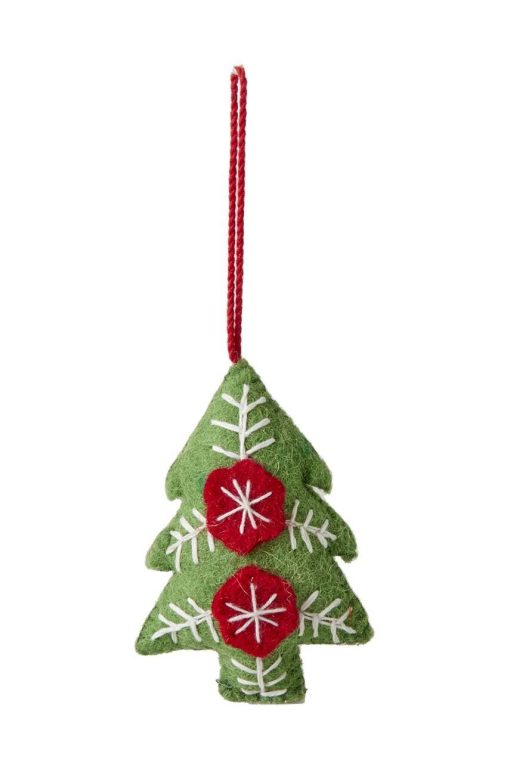 Rice pandantiv decorativ Christmas Tree Fabric-Decorații și accesorii