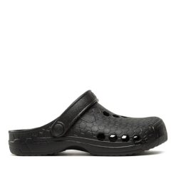 Saboti unisex - 303525811 - Negru - Cauciuc-FEMEI-INCALTAMINTE/Papuci