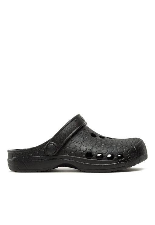 Saboti unisex - 303525811 - Negru - Cauciuc-FEMEI-INCALTAMINTE/Papuci