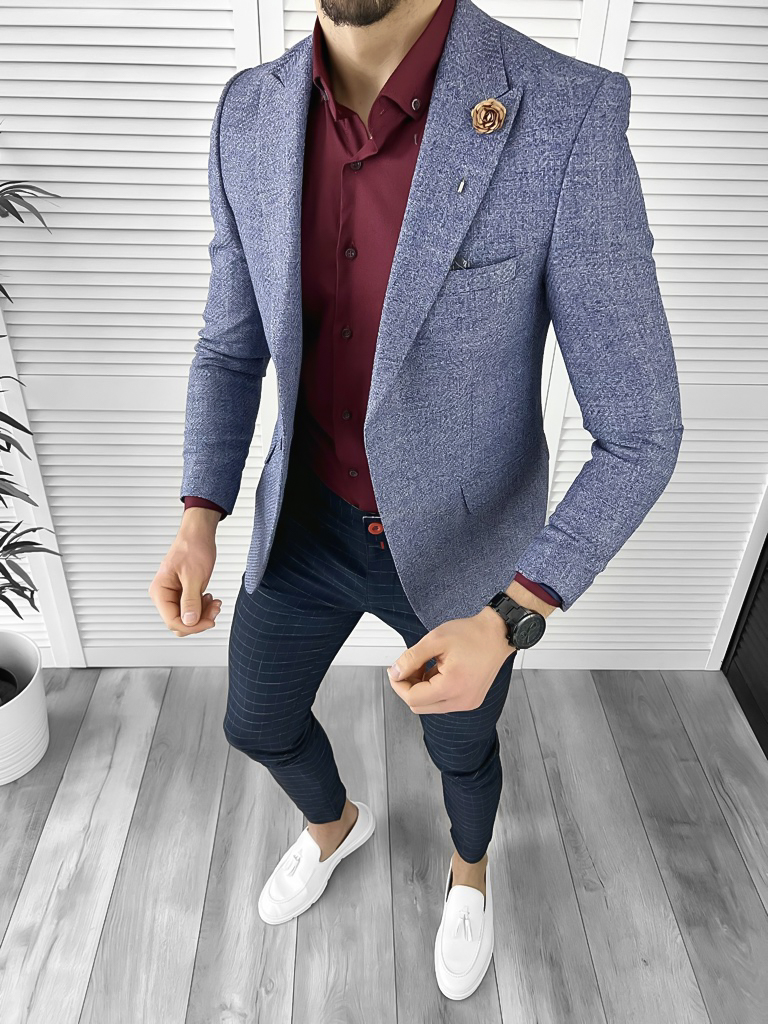 Sacou barbati slim fit 3100 P18-3.2-Sacouri barbati