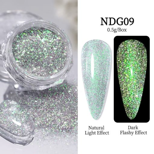 Sclipici Chrome Aurora DG09 - Everin-NAIL ART ❤️ > Sclipici- Paiete- Confetti