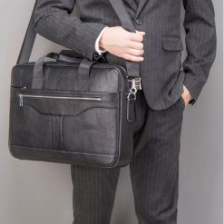 Servieta pentru barbati Andy GT1309 piele naturala Maro inchis 5