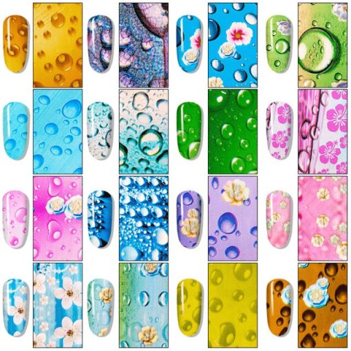 Set 10 folii de transfer 20x4cm. FT-BB10 - FT-BB10 - Everin.ro-NAIL ART ❤️ > Folii de transfer