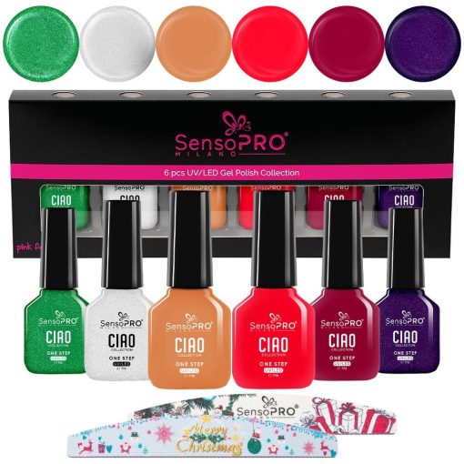 Set 6 Oje Semipermanente CIAO One Step 7ml SensoPRO Milano