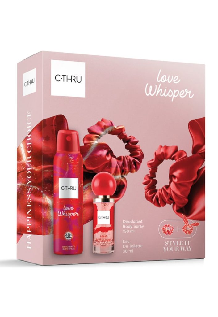 Set cadou Love Whisper - Femei: Apa de toaleta - 30 ml + Deodorant spray pentru corp - 150 ml + Elastice de par cadou-FEMEI-GENTI SI ACCESORII/Produse cosmetice