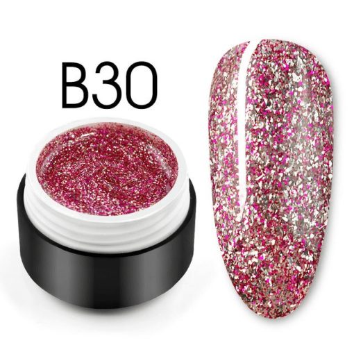 Shiny Platinum Color Gel B30 - B30 - Everin.ro-GELURI COLORATE ❤️ > Shiny Platinum Color Gel