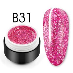 Shiny Platinum Color Gel B31 - B31 - Everin.ro-GELURI COLORATE ❤️ > Shiny Platinum Color Gel