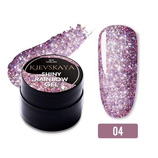 Shiny Rainbow Color gel KIEVSKAYA- 04 - Everin-GELURI COLORATE ❤️ > Shiny Platinum Color Gel