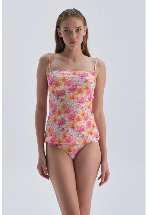 Slip cu model floral-FEMEI-IMBRACAMINTE/Costume de baie