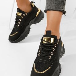 Sneakers dama Letania negri-Sneakers dama-Sneakers dama