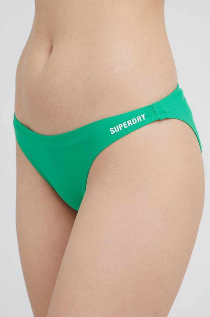 Superdry chiloti de baie culoarea verde-Costume de baie