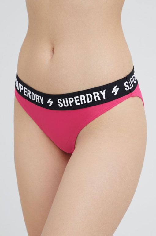 Superdry chiloti de baie culoarea violet-Costume de baie