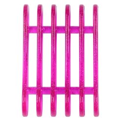 Suport pensule unghii 5 sloturi SensoPRO Milano Roz Transparent 3