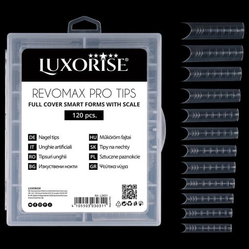 Tipsuri Reutilizabile REVOMAX PRO TIPS LUXORISE pentru Polygel si gel