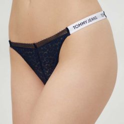 Tommy Jeans tanga culoarea bleumarin UW0UW05160-Lenjerie