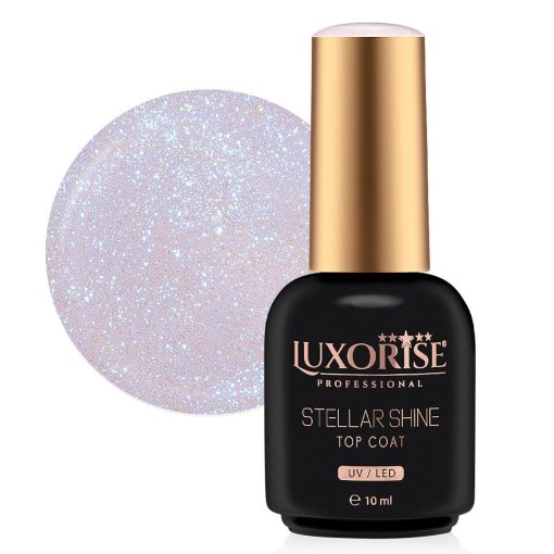 Top Coat LUXORISE - STELLAR SHINE Celestial Citrus 10ml-Accesorii Unghii > Primer / Base Coat / Top Coat