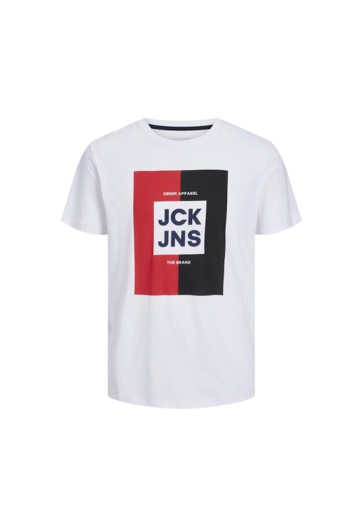 Tricou JACK &JONES Oscar - 12235179-White 26403-BARBATI-