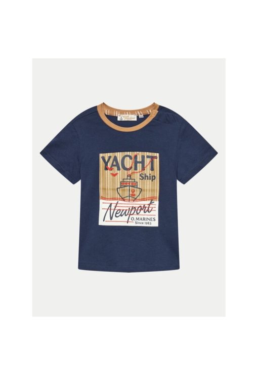 Tricou copii - 74080 - Bleumarin - Bumbac-FETE-IMBRACAMINTE/Tricouri si maiouri