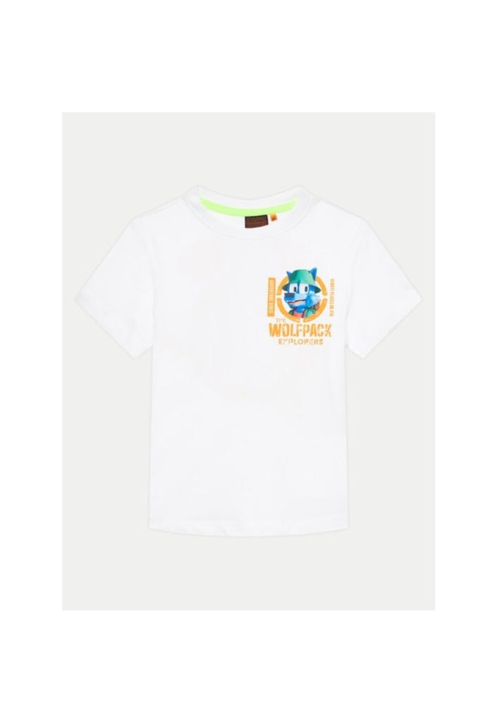 Tricou copii - 76855 - Alb - Bumbac-FETE-IMBRACAMINTE/Tricouri si maiouri