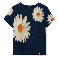 Tricou cu imprimeu floral-FETE-IMBRACAMINTE/Tricouri si maiouri