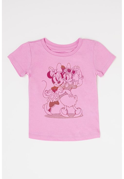 Tricou de bumbac organic cu imprimeu Disney-FETE-IMBRACAMINTE/Tricouri si maiouri