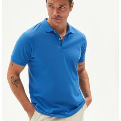 Tricou polo cu model uni-BARBATI-IMBRACAMINTE/Tricouri si maiouri